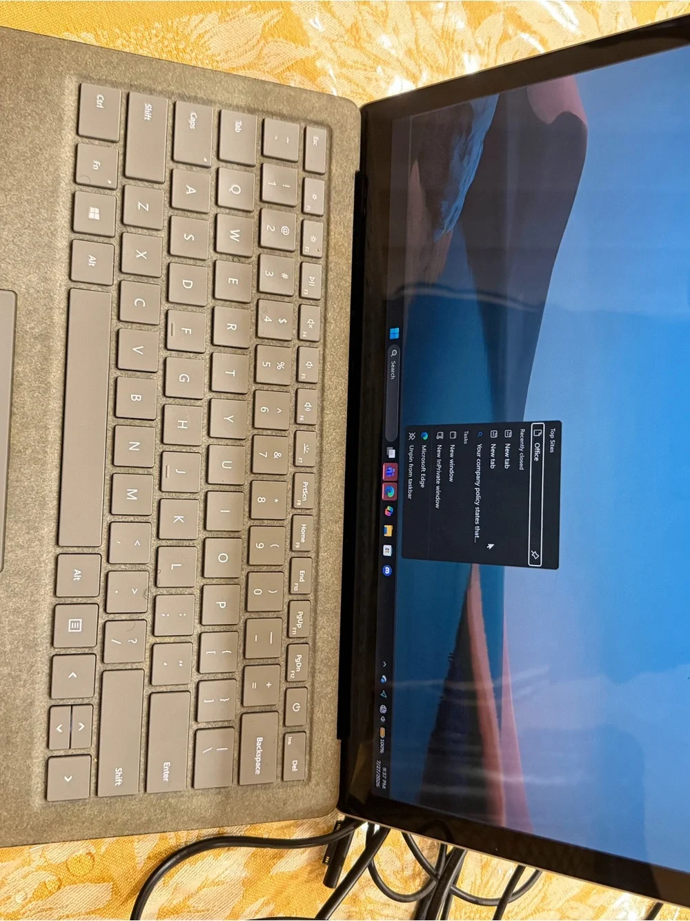Microsoft surface laptop